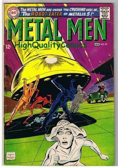 METAL MEN #29, VG+, Gold, Lead, Platinum, Robots, Andru, 1963 