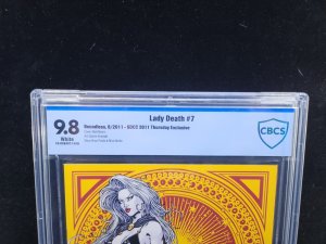 Lady Death #7 - SDCC Thursday Exclusive Matt Martin - CBCS 9.8 - 2011