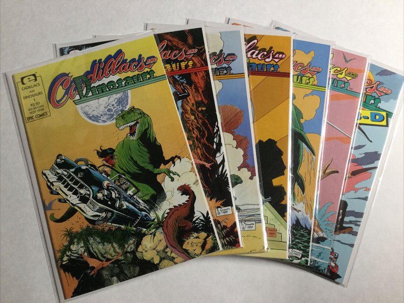 Cadillacs And Dinosaurs 1-6 3-D One-shot Lot Set Run Nm- Near Mint- Epic Comics