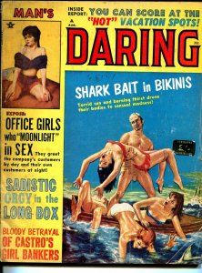 Man's Daring 8/1964candar-Pete Wyma-pulp exploitation-cheesecake-G/VG