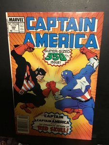 Captain America #350  High grade 350th issue key giant size red skull! VF/NM