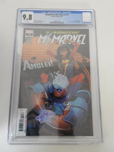 Magnificent Ms. Marvel #13 CGC 9.8! broken bottom of slab