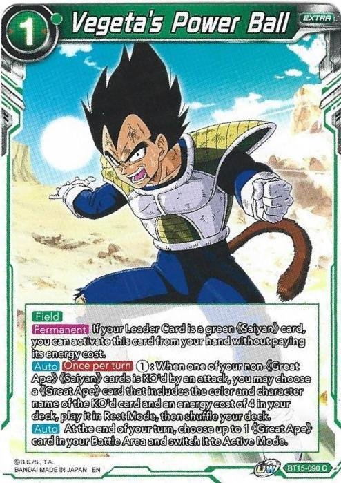 Dragon Ball Super CCG - Saiyans Showdown - Vegeta's Power Ball