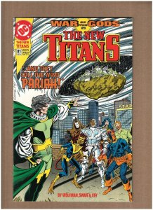 New Teen Titans #81 DC Comics 1991 Deathstroke Wolfman War of the Gods NM- 9.2