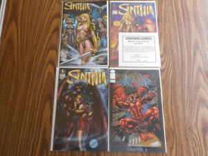 SINTHIA # 1 SIGNED & NUMBERED W/C.O.A. WOW!!! + #2,#2 & DEMON SLAYER #2