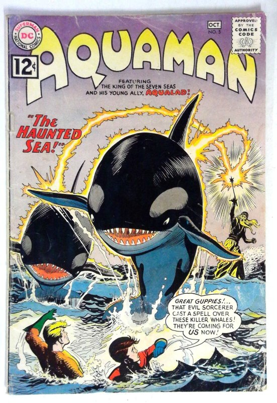 Aquaman #5 Aqualad Evil Sorcerer DC (1962) G/VG