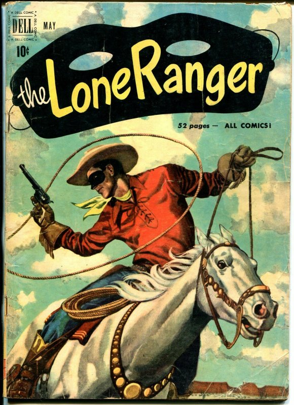 Lone Ranger #35 1951-Dell-Tonto Silver-early red shirt issue-VG