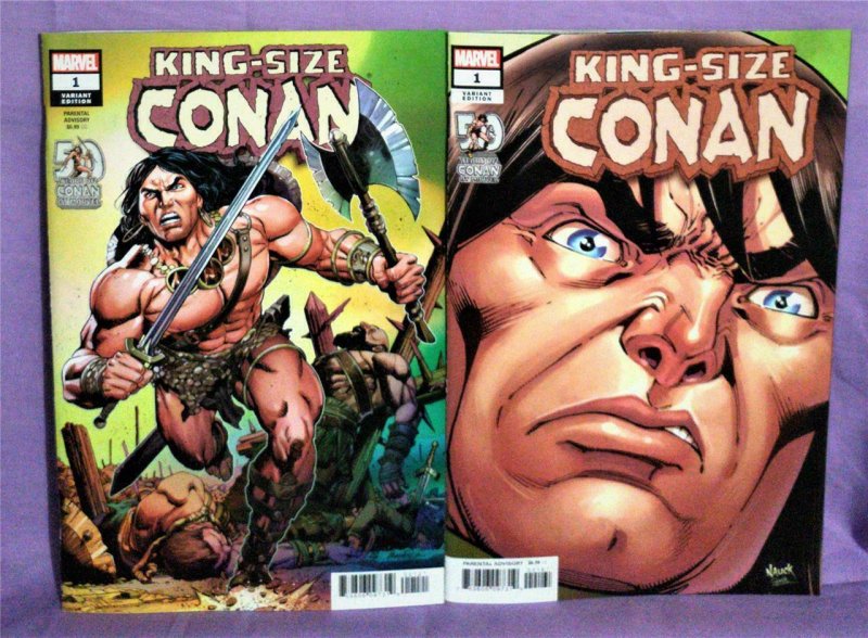 50 Years of Conan at Marvel KING-SIZE CONAN #1 Variant Covers (Marvel, 2021)!