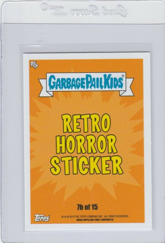 Garbage Pail Kids Jungle Jim 7b GPK 2019 Revenge of Oh The Horror-ible