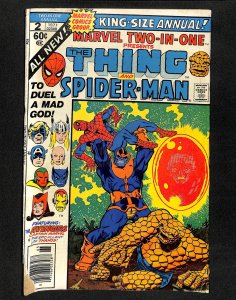 Marvel Two-In-One Annual #2 Thanos Spider-Man Thing!
