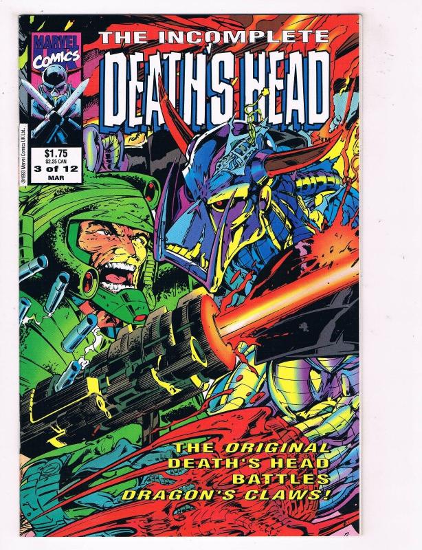 The Incomplete Deaths End #3 FN/VF Marvel Comics Comic Book Mar 1992 DE39 AD12