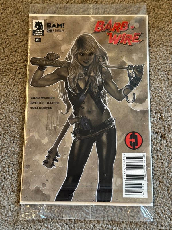 Barb Wire #1 BAM! Cover (2015) Adam Hughes cover