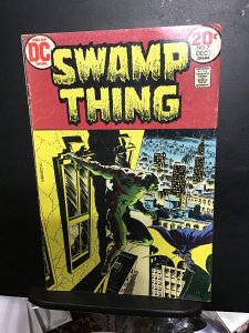 Swamp Thing #7 (1973) Mid high grade versus Batman! FN+ Wow! Wrightson art