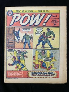 Pow! #7 3/4/1967- Amazing Spider-man #4 British reprint VG-