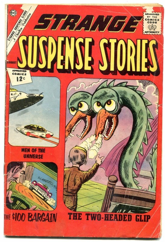 Strange Suspense Stories #60 1962-Flying Saucer cover- Charlton G/VG 