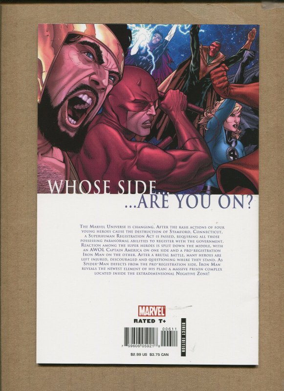 CIVIL WAR #1-7 & EXTRA - INCLUDES TURNER SKETCH VARIANT! - 2006 (9.0-9.2) WH