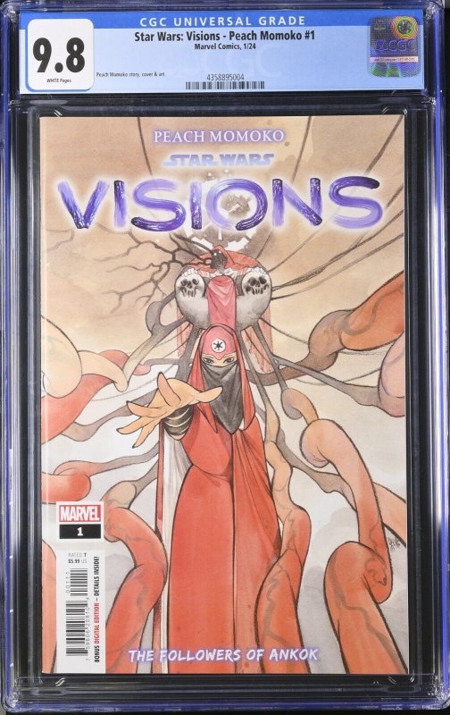 Star Wars Visions - Peach Momoko #1 CGC 9.8 1st App of Ankok Cover A Marvel 2023