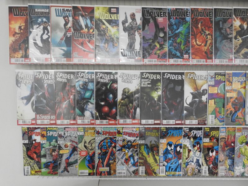 Huge Lot 140+ Comics W/ Spider-Man, Wolverine, X-Men! Avg VF/NM Condition!