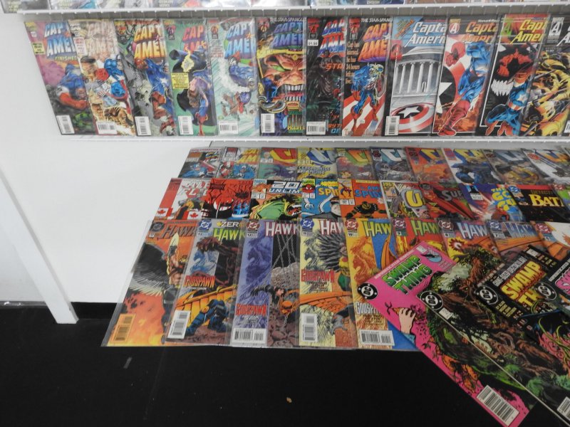 Huge Lot 180+ Comics W/ Blaze, Captain America, Swamp Thing+ Avg VF- Condition!