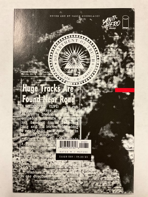 The Department of Truth #10 Cover WW (2021)