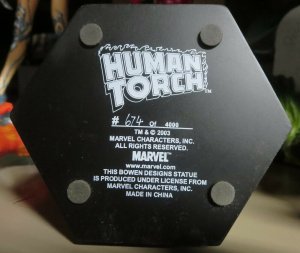 THE HUMAN TORCH by Bowen designs STATUE! #674/4000 NO BOX! Fantastic Four