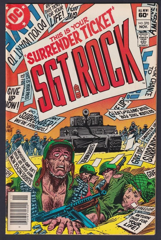 Sgt Rock #370 1982 DC 8.0 Very Fine comic