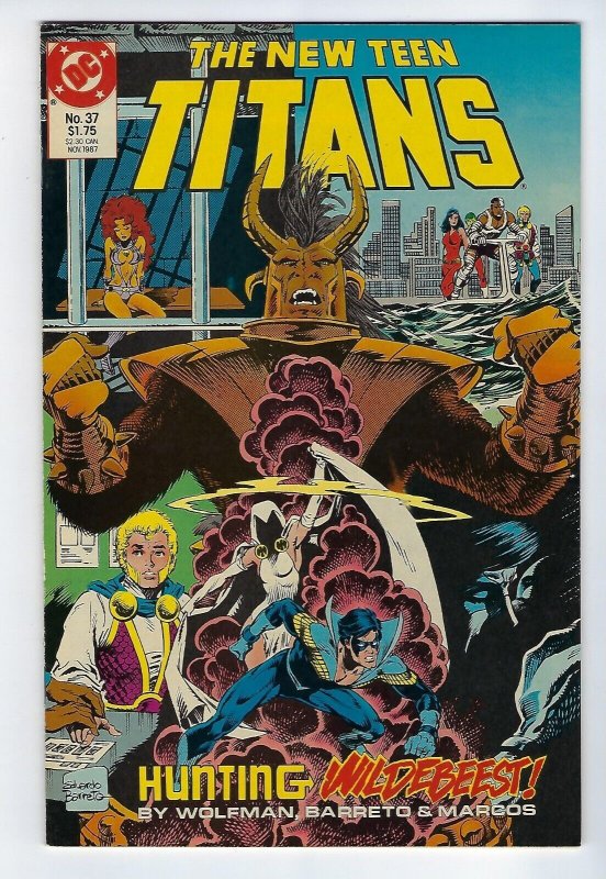 The New Teen Titans #36 & #37 (1987) Starfire Kills Set. Both NM- or Better.