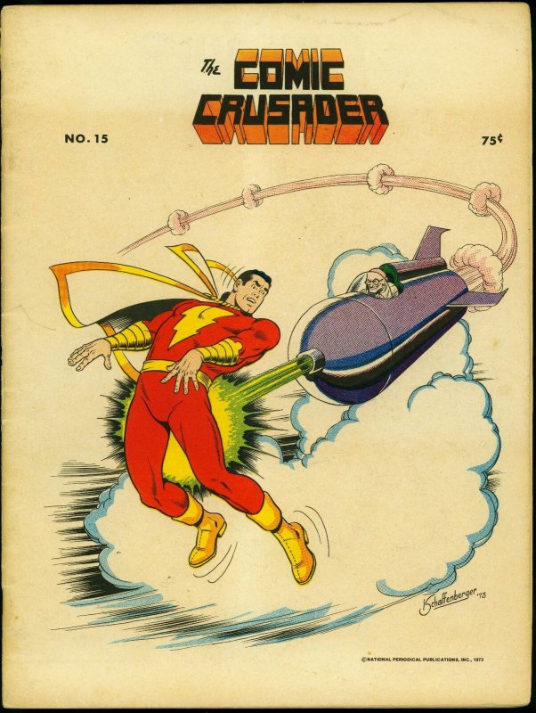 Comic Crusader Fanzine  #15 1973-- Captain Marvel- Fawcett FN