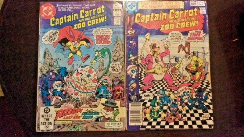 Captain Carrot And His Amazing Zoo Crew #5 and #8 DC Comic Lot