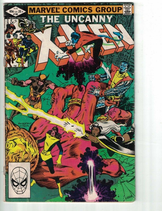 the Uncanny X-Men #160 1st Appearance of S’ym & Magik - Marvel Comics 1982