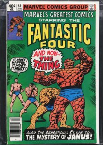 Marvel's Greatest Comics #87 (1980) Fantastic Four