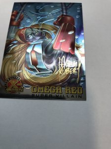 OMEGA RED #72 Signed card: 1995 Fleer Ultra X-men Chromium, Adam Kubert art