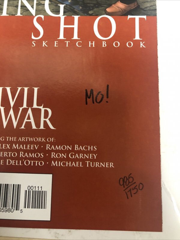 Opening Shot Civil War # 1 (2006)  Signed Morry Hollowell • Marvel Comics • COA