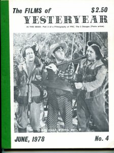 Films of Yesterday #4 6/1978-P.R.C. Pictures Filmography, part 2-VG