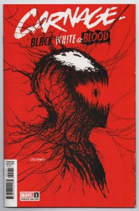 Carnage Black White & Blood #1 Gleason Webhead Variant (2021) NM [ITC806]