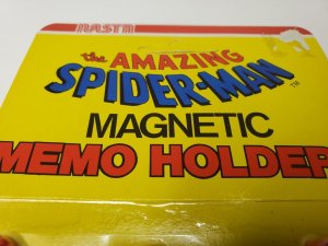 Vintage Spider Man Magnetic Memo Holder NM  1980 Unpunched 