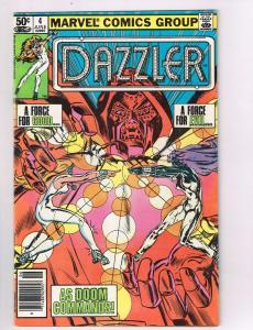 Dazzler #4 VF Marvel Comics Comic Book Dr Doom Jun 1981 DE42