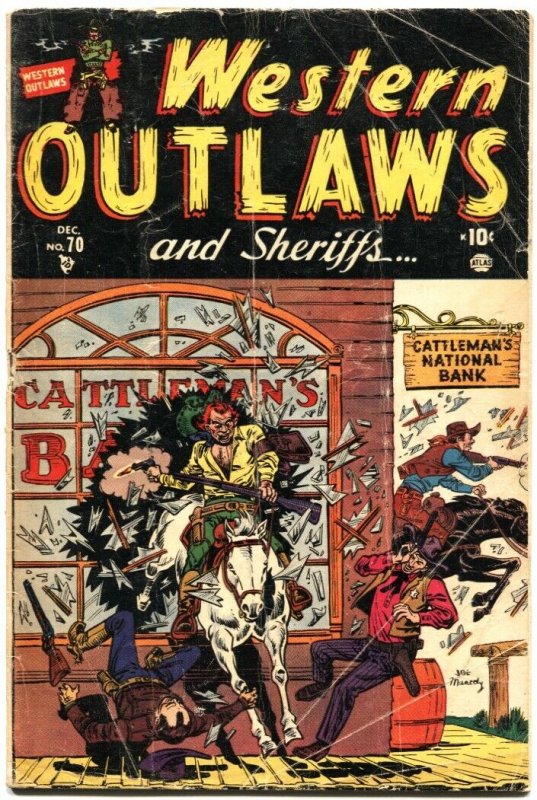 WESTERN OUTLAWS AND SHERIFFS #70-1951-ATLAS-JOE MANEELY-GEORGE TUSKA