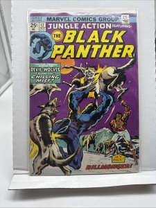JUNGLE ACTION # 12 Marvel Comics November 1974 BLACK PANTHER NICE COPY