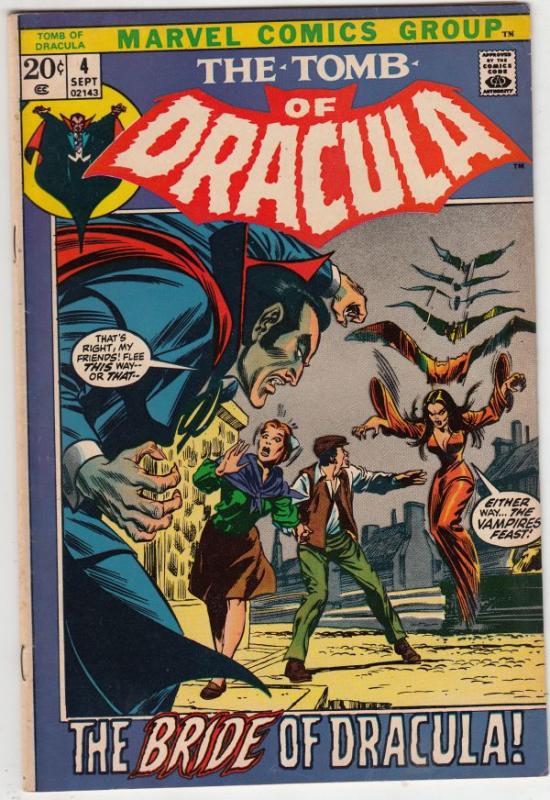 Tomb of Dracula #4 (Sep-72) VF+ High-Grade Dracula