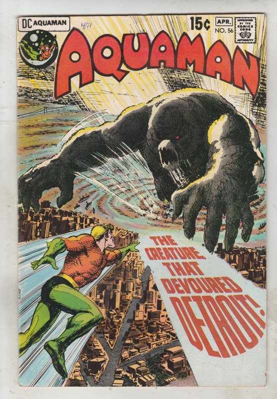 Aquaman #56  (1971) Mid-High-Grade Jim Apparo crusader key! FN/VF Wow