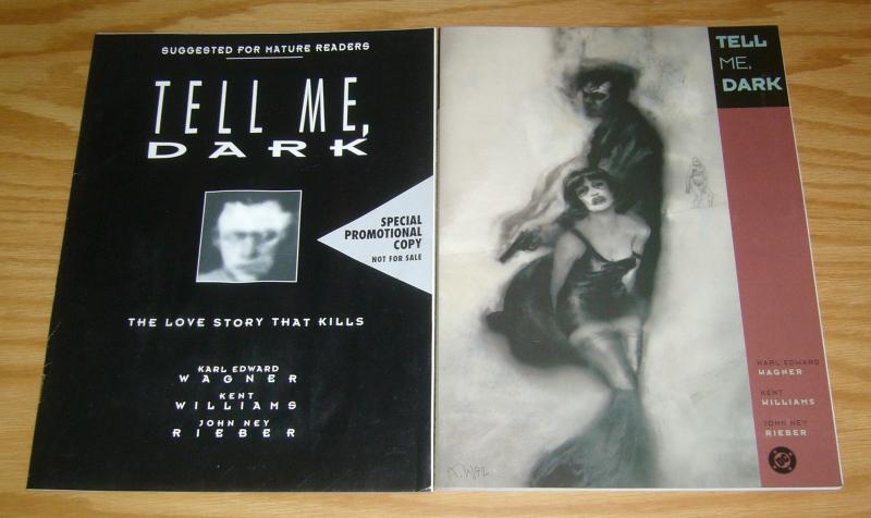 Tell Me, Dark OGN VF/NM love story that kills + special promotional copy RARE!