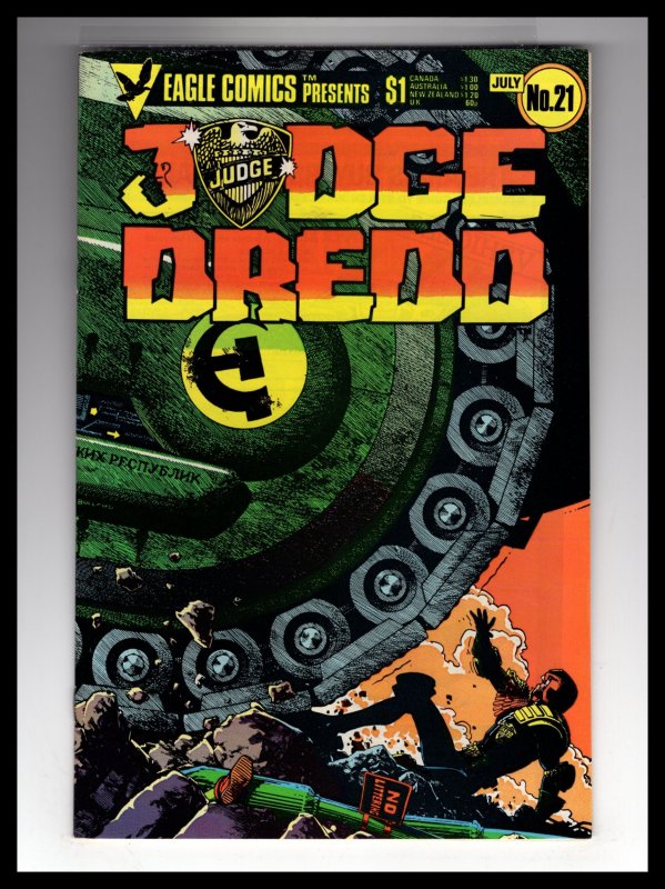 Judge Dredd #21 (1985) VF?NM Beautiful Hi-Grade!  Eagle Comics Classic! / HCA1