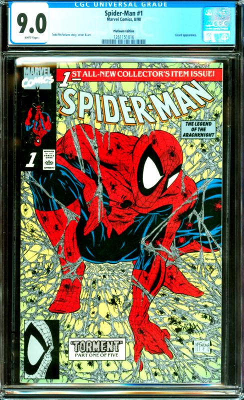 Spider-Man #1 CGC Graded 9.0 Platinum Edition