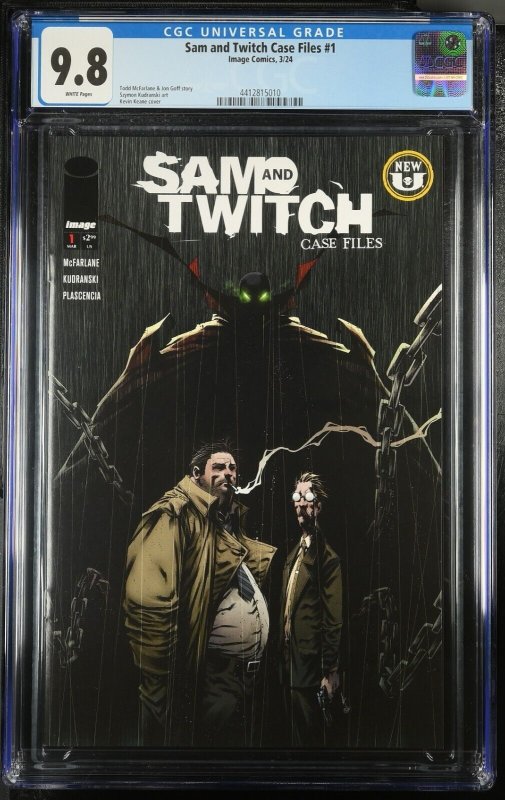 Sam and Twitch Case Files #1  CGC 9.8 Cover A Image 2024 New Spawn Universe Book