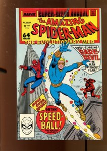 Amazing Spider-Man Annual #22 - 1ST SPEED BALL! (8.0) 1988