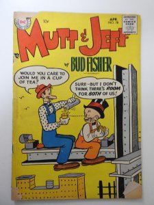 Mutt & Jeff #78 (1955) GD+ Condition! Cover detached top staple