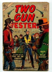 TWO-GUN WESTERN #11 1957-JOE MANEELY-AL WILLIAMSON-G/VG