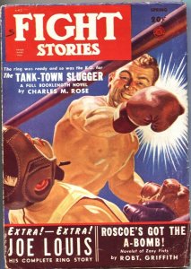 FIGHT STORIES-SPG 1950-JOE LOUIS RING STORY-BOXING PULP THRILLS-FICTION HOUSE 