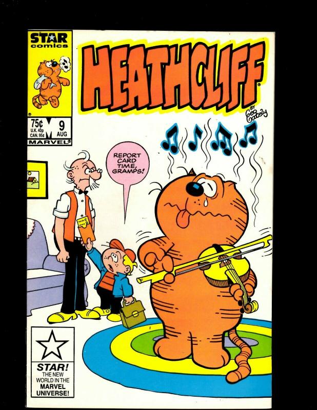 Lot of 12 Heathcliff! Marvel Comic Books #1 2 3 4 6 7 8 9 11 13 16 17 J344